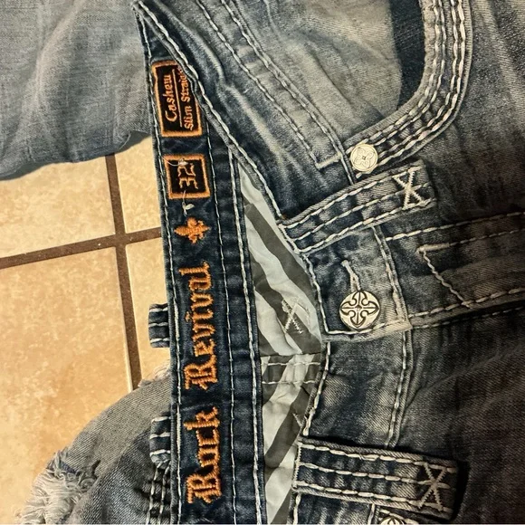 Rock Revival Light Blue Men's Relaxed Jeans - Picture 2 of 5